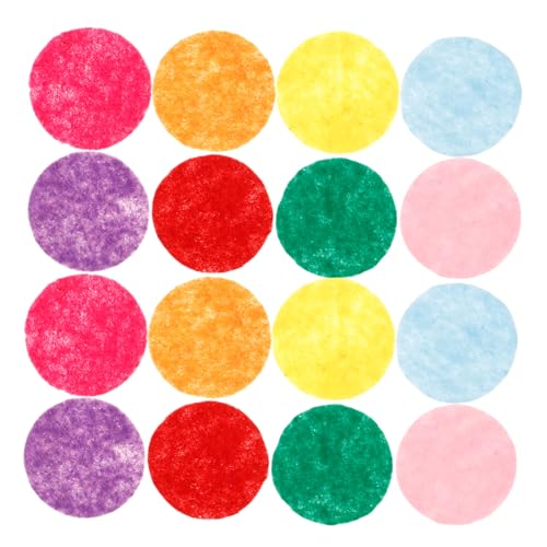 VILLCASE 100 Stück Runde Vliesstoff Filzunterlagen Mischfarben Weiche DIY Bastelmaterialien für Handarbeit Filzpads für Nähprojekte Simulation Blumen Filz Geeignet für Kreativprojekte und von VILLCASE
