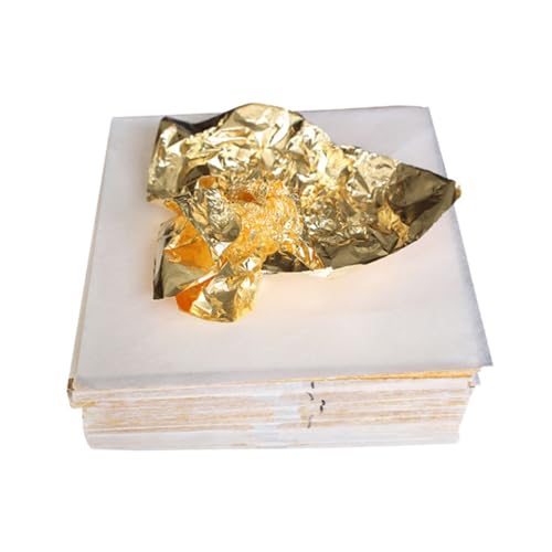 VILLCASE 100 Stück Teiliges Imitations Goldfolienpapier Leichtes Bastelpapier für Dekoration Möbel Kunsthandwerk Malerei Heimdekoration Vielseitig Verwendbar VILLCASE 100 Stück Teiliges Imitations Goldfolienpapier Leichtes Bastelpapier für Dekoration Möbel Kunsthandwerk Malerei Heimdekoration Vielseitig Verwendbar von VILLCASE