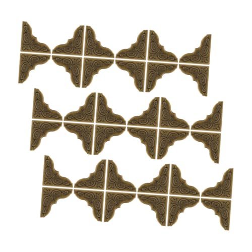 VILLCASE 100 Stück Teiliges Metall Buch Eckenschützer Vintage Retro Stil Legierung Langlebiger Kantenschutz für Alben Notizbücher Scrapbooking DIY Projekte VILLCASE 100 Stück Teiliges Metall Buch Eckenschützer Vintage Retro Stil Legierung Langlebiger Kantenschutz für Alben Notizbücher Scrapbooking DIY Projekte von VILLCASE