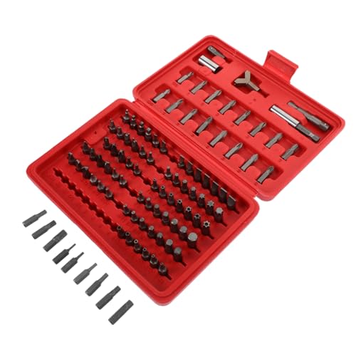 VILLCASE 100 Stück Teiliges Schraubendreher Set mit Sicherheitsbits aus Vanadiumstahl Vielseitiges Bit sortiment für Präzisionsarbeiten Inkl Kunststoffbox zur Sicheren Aufbewahrung und VILLCASE 100 Stück Teiliges Schraubendreher Set mit Sicherheitsbits aus Vanadiumstahl Vielseitiges Bit sortiment für Präzisionsarbeiten Inkl Kunststoffbox zur Sicheren Aufbewahrung und von VILLCASE