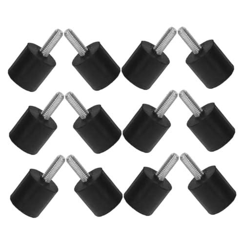 VILLCASE 12stücke Stuhlfuß-nivellierer Schraubengewinde Verstellbare Gummifußpolster Für Möbelbeine Höhenverstellbare Bodenschoner Zur Lärmdämpfung Und Stabilisierung Unebenen von VILLCASE