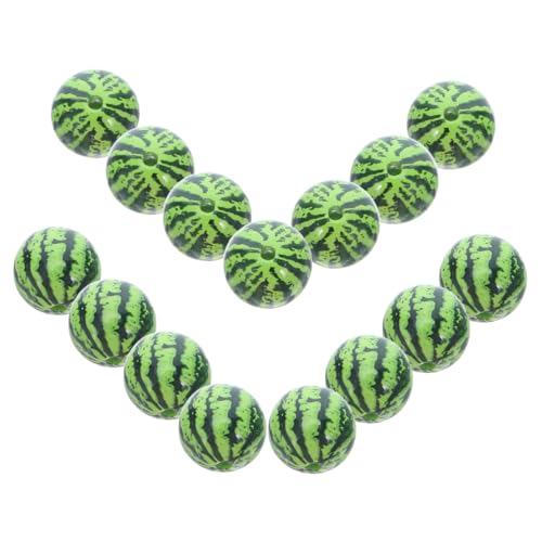 VILLCASE 15 Stück Teiliges Wassermelonen perlen Leichtem Kunststoff Bunte Frucht abstandshalter für DIY Schmuckherstellung Armbänder Halsketten und Sommerliche Partydekorationen von VILLCASE