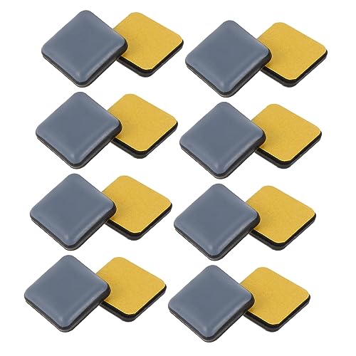 VILLCASE 16 Stück Crashpad Für Möbel Pads Unterlage Ziehen Um Bein Beleg Mover Möbelfüße Bodenschutzgleiter Selbstklebendes Gleitpad Stuhl Gleiten Tischgleiter Möbelnägel Grau Plastik von VILLCASE