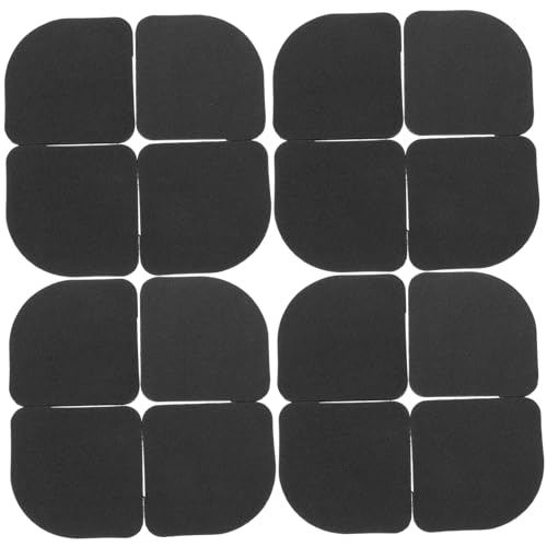 VILLCASE 16 Stück Stoßdämpfer Maschine Pads Unterlage ziehen um Matten Unterlegscheiben stoßdämpfungsfunktion gummimatte waschtrockner Matte Eva Schwarz von VILLCASE