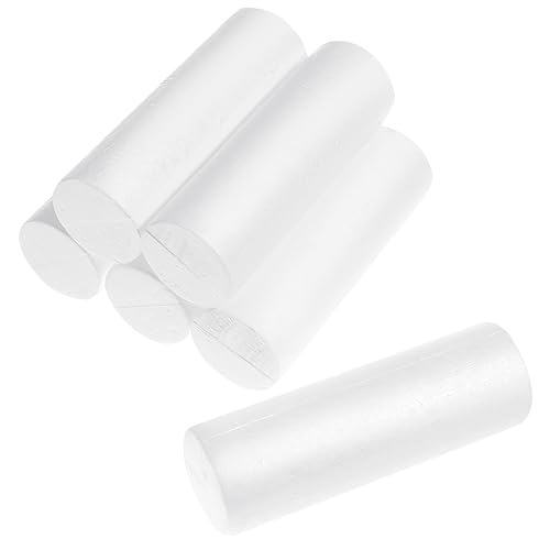 VILLCASE 18 STK Schaumzylinder Weißer Schaumstoffstab Zum Basteln Steckschaum-Zylinder Bastelschaumrohr Stab Aus Polystyrolschaum Formen Aus Nudel Modellieren Blumenstand Kind von VILLCASE