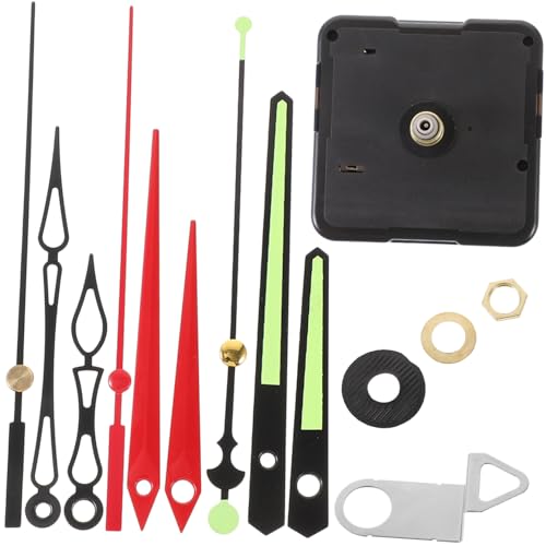 VILLCASE 1Satz Quarzuhrwerk Mit Uhrzeigern Für DIY Wanduhren Stilvolle Uhrmechanismen Mit Fluoreszierendem Design Ersatzteile Für Uhrenprojekte Hand Sets von VILLCASE