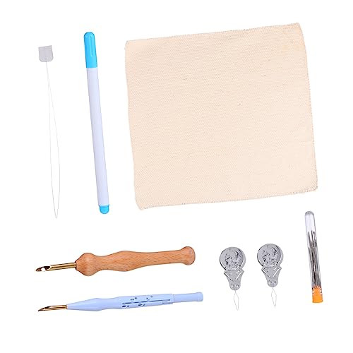 VILLCASE 1Satz Stanznadelstickerei Kit DIY Stickmaterial Für Anfänger Garnstanznadel Stoffmarkierer Große Stumpfe Nadeln Für Kreuzstich Und Nähprojekte von VILLCASE