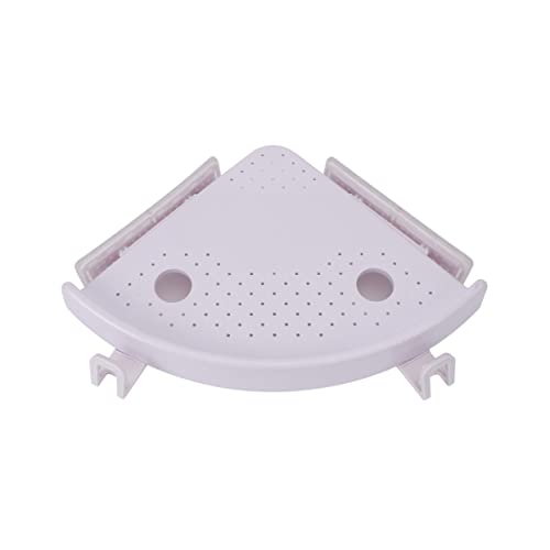 VILLCASE 1Stück Dreieckiger Badezimmer Organizer Robustem Wandhalterung für Toiletten und Küchennutzung Einfache Installation Wasserdichtes Design Langlebig und Stabil Weiß von VILLCASE