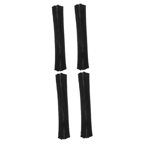 VILLCASE 2 Paar Armlehnenpolster Für Stühle Armlehnenpolster Mittellehne Computerstuhl Armpolster Stuhl Armlehnenbezug Sitz Armlehnengriffbezug Schwarzes Polyester von VILLCASE