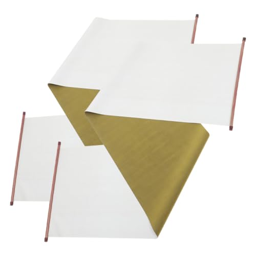 VILLCASE 2 STÜCK Chinesisches Kalligraphie Wassertuch Teilig Vintage Zeichenrolle Wiederverwendbares Übungstuch für Anfänger Traditionelles Üben von Kalligraphie und Malerei von VILLCASE