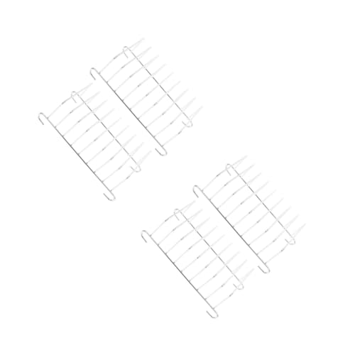 VILLCASE 2 Sätze Air Fryer Rack Toastgestell Multi Funktions Küchenzubehör Für Heißluftfritteuse Für Zuhause Bäckerei Und Mehr 2 Stücke * 2 von VILLCASE