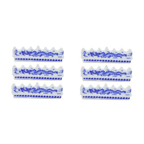 VILLCASE 2 Sätze Bürstenhalter Pinsel Aufbewahrung Pinselaufbewarung Brush Holder Schreibtischdeko Keramik Pinselablage Berühren Fleck Pinsel Stift Rest Stifthalter Aus Keramik 3 Stück * 2 von VILLCASE