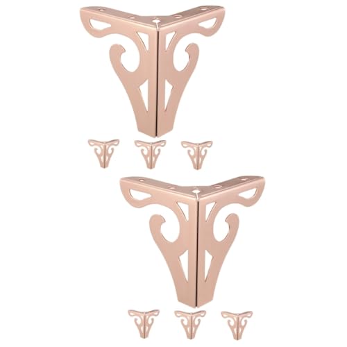 VILLCASE 2 Sätze Couchtischbeine Einstellbar Möbelbeine Runden Schrank Verstellbare Füße Verstellbare Beine Für Möbel Tischfuß Aus Metall Stützbeine Für Möbel Eisen Roségold 4 Stück * 2 von VILLCASE