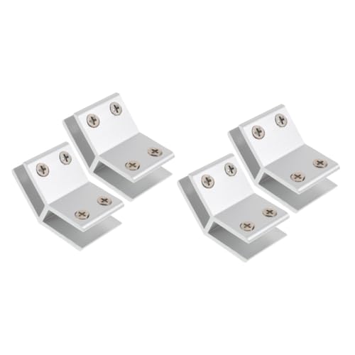 VILLCASE 2 Sätze Glasklemmen Verstellbare Halterungen Für Glasplatten Für Möbel Geländer Und Vitrinen Robustes Aluminiumlegierungsmaterial Hohe Haltbarkeit Und 2 Stück * 2 VILLCASE 2 Sätze Glasklemmen Verstellbare Halterungen Für Glasplatten Für Möbel Geländer Und Vitrinen Robustes Aluminiumlegierungsmaterial Hohe Haltbarkeit Und 2 Stück * 2 von VILLCASE