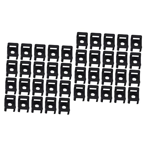 VILLCASE 2 Sätze Kabelbinder Halterung Sattelform Schraubloch Für Kabelmanagement Stabile Und Tragbare Kabelclips Zur Einfachen Befestigung Von Kabelbindern Für Büro Und 100 Stück * 2 von VILLCASE