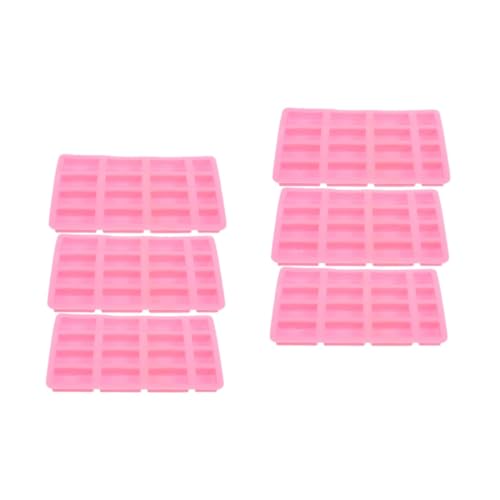 VILLCASE 2 Sätze Mini-ziegelform Würfel Beton Sandspielzeug Mini Sandförmchen Fudge-tablett Sandtisch DIY Form Miniatur-ziegelform Simulation Brick-Modell Block-Modell Kieselgel 3 Stück * 2 von VILLCASE