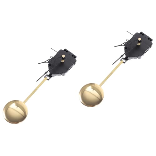 VILLCASE 2 Sätze Pendelbewegung Modern Uhren Mechanismen Mechanismus Groß Bausatz Standuhr Wanduhr Uhrzeiger Uhr Klingeln Kleines Uhrwerk Uhr-Hardware-kit Black Plastik von VILLCASE