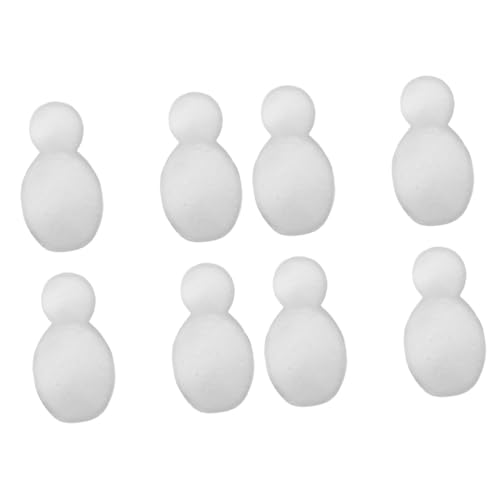 VILLCASE 2 Sätze Schneemann Aus Styropor Falscher Baum Weihnachts Figuren Weihnachtsfigur Polystyrol-schneemann- Modell in Form Eines Schneemanns Weiß 4 Stücke * 2 von VILLCASE
