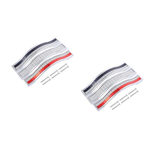 VILLCASE 2 Sätze Teiliges Moderner Schubladengriffe Mattem Silber Mit Für Küchenschränke Möbel Und Schlafzimmermöbel Montage Schrauben 3 Stück * 2 von VILLCASE