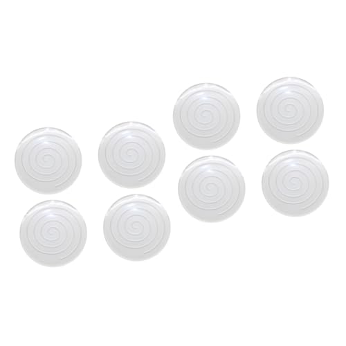 VILLCASE 2 Sätze rutschfeste Matte Möbelauflagen Tischbeine Tischbeinkissen Schreibtisch Möbelbeine Beinpolster Für Möbel Stuhlbeinpolster Kieselgel Transparent 4 Stücke * 2 von VILLCASE