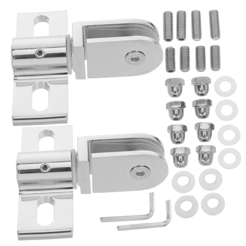 VILLCASE 2 Satz Teiliges Verstärkte Glastür Pivotscharniere aus Langlebiger Legierung für Rahmenlose Duschkabinen Verschleißfest für Reibungslose Türbewegung Stilvolles Design für VILLCASE 2 Satz Teiliges Verstärkte Glastür Pivotscharniere aus Langlebiger Legierung für Rahmenlose Duschkabinen Verschleißfest für Reibungslose Türbewegung Stilvolles Design für von VILLCASE