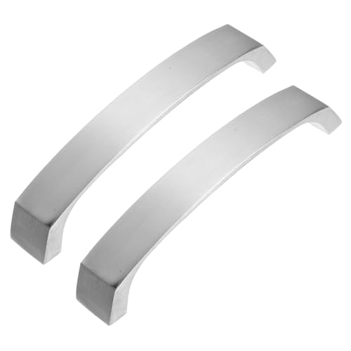 VILLCASE 2 Stück Aluminium Küchengriffe Lochabstand Langlebige Schrankgriffe für Badezimmer und Küchen Verschleißfest Einfache Montage Modernes Design für Möbel von VILLCASE