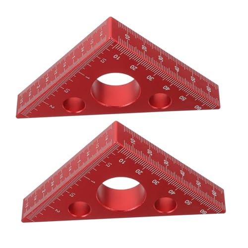 VILLCASE 2 Stück Aluminiumlegierung Holzbearbeitung Winkel Lineal mit Doppelskala Metrisch und Imperial Leichtes Präzises Holzmaß Werkzeug für DIY Projekte VILLCASE 2 Stück Aluminiumlegierung Holzbearbeitung Winkel Lineal mit Doppelskala Metrisch und Imperial Leichtes Präzises Holzmaß Werkzeug für DIY Projekte von VILLCASE