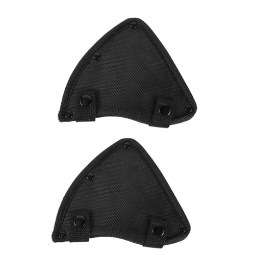 VILLCASE 2 Stück Axtmesserabdeckung Scheide Schutzhülle Camper Fall schützend Hacken Spaltaxt Beilabdeckung Beilschutz Wache Camping Abdeckung für Axtabdeckung Nylon Schwarz von VILLCASE