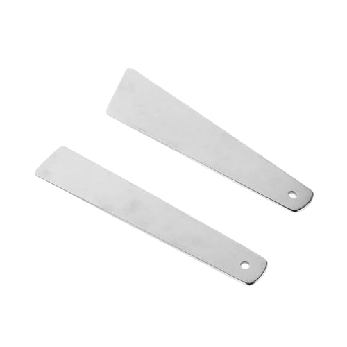 VILLCASE 2 Stück Edelstahl Spiegelpolierte Klebstoff-spatel für Lederhandwerk Leichtes Handliches DIY Werkzeug zur Präzisen Klebstoffverteilung und Verbesserten Verarbeitung von VILLCASE