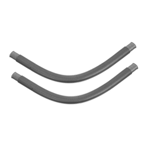 VILLCASE 2 Stück Flexibles Abflussrohr 45cm Auslaufsicherer Schlauchverbinder für Spüle Waschmaschine und Geschirrspüler Rohrverlängerung für Vielseitiges Wassermanagement von VILLCASE