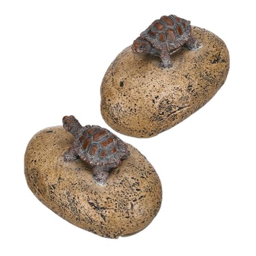 VILLCASE 2 Stück Kunststein Für Schlüssel: Versteckter Schlüsselhalter in Form Einer Schildkröte Auf Einem Felsen – Dekoratives Versteck Im Kunststein-Design Für Zuhause, Büro Und Garten VILLCASE 2 Stück Kunststein Für Schlüssel: Versteckter Schlüsselhalter in Form Einer Schildkröte Auf Einem Felsen – Dekoratives Versteck Im Kunststein-Design Für Zuhause, Büro Und Garten von VILLCASE