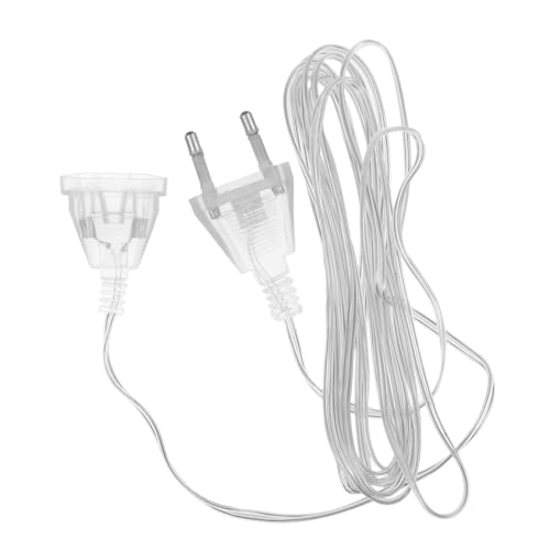 VILLCASE 2 Stück LED Lichterketten Verlängerungskabel Transparentes Verlängerungskabel für Innenbeleuchtung Geeignet für Weihnachtslichter und Partydekoration Flexibles Design Hohe von VILLCASE