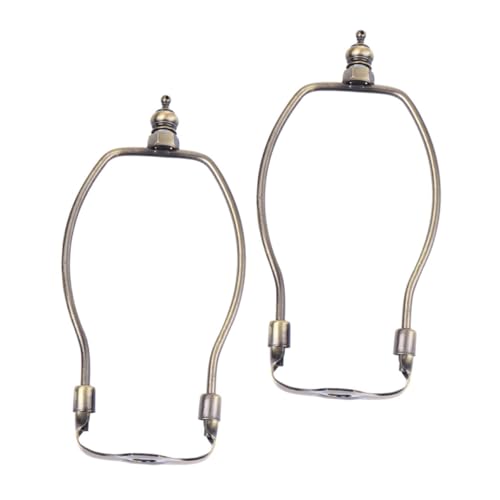 VILLCASE 2 Stück Lampenschirmhalter aus Robustem Legierungsmetall Langlebiger Lampenhalter für Tisch und Stehlampen Leicht Einfach zu Montieren Vielseitig für Lampenschirme und von VILLCASE