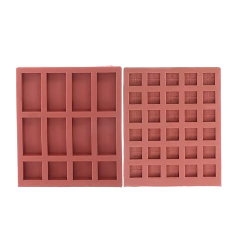 VILLCASE 2 Stück Modell Bodenfliesenform Miniatur Modell Wandziegel Bausteine Silikonformen Puppenhaus Projekte Mini Garten Landschaftsprojekte Zementziegelform Fliesenform Braunes VILLCASE 2 Stück Modell Bodenfliesenform Miniatur Modell Wandziegel Bausteine Silikonformen Puppenhaus Projekte Mini Garten Landschaftsprojekte Zementziegelform Fliesenform Braunes von VILLCASE