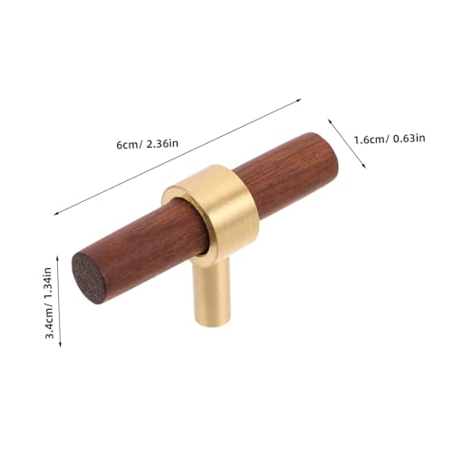 VILLCASE 2 Stück Moderne Schrankgriffe Lang aus Holz und Zinklegierung Rostbeständig Komfortabler Griff Elegante Möbelgriffe für Küchenschränke und Kleiderschränke von VILLCASE