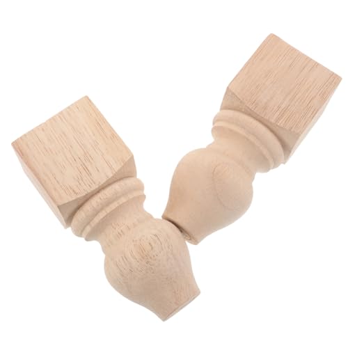 VILLCASE 2 Stück Möbelbeine aus Massivem Holz Quadratische Geschnitzte Möbelfüße Unbehandelt für DIY Stabile Sofabeine Schrank Tischbeine Vielseitig für Sofa Kommode Couchtisch VILLCASE 2 Stück Möbelbeine aus Massivem Holz Quadratische Geschnitzte Möbelfüße Unbehandelt für DIY Stabile Sofabeine Schrank Tischbeine Vielseitig für Sofa Kommode Couchtisch von VILLCASE