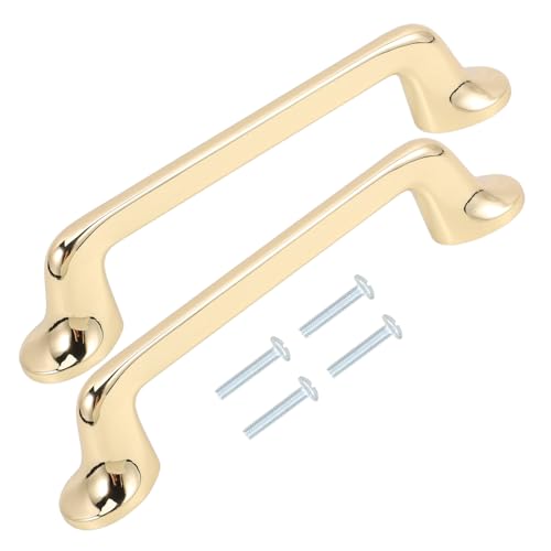 VILLCASE 2 Stück Möbelgriffe aus Metall Lochabstand Gebürstetes Satin Finish Stabile Schrankgriffe für Küchenschränke und Kommoden Komfortabel und Langlebig Einfache Handhabung von VILLCASE