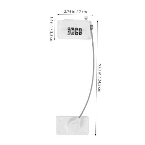 VILLCASE 2 Stück Selbstklebende Kindersicherung Fenster Kühlschrank-lock Verstellbarer Metall-drahtverschluss Kindersicher für Gefrierschrank Schrank Schubladen Backofen Verhindert VILLCASE 2 Stück Selbstklebende Kindersicherung Fenster Kühlschrank-lock Verstellbarer Metall-drahtverschluss Kindersicher für Gefrierschrank Schrank Schubladen Backofen Verhindert von VILLCASE