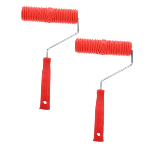 VILLCASE 2 Stück Teiliges Silikon Strukturroller mit Ergonomischem Griff Texturroller für Wand Deckenverzierung Diatom-schlamm Prägewerkzeug für DIY Heimdekoration VILLCASE 2 Stück Teiliges Silikon Strukturroller mit Ergonomischem Griff Texturroller für Wand Deckenverzierung Diatom-schlamm Prägewerkzeug für DIY Heimdekoration von VILLCASE
