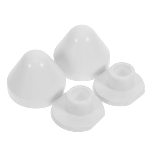 VILLCASE 2 Stück Toilettenbolzen abdeckungen Kunststoff Wc Schraubenabdeckungen Wandhängend Installieren Stilvolle Toilettendekoration für Badezimmer von VILLCASE