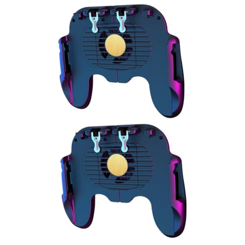 VILLCASE 2 Stück handy gamepad kühler Kühlung Lüfter Telefon-Controller tragbar Telefon-Joystick Mini-Ventilatoren USB Handy-Gamepad-Fan Handy-Gamecontroller Plastik von VILLCASE