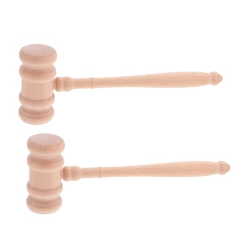 VILLCASE 2 Stücke Holz Gavel Requisiten für Kostüme für Jurastudenten und Anwaltsfeiern Ergonomisch Handpoliert Klarer von VILLCASE