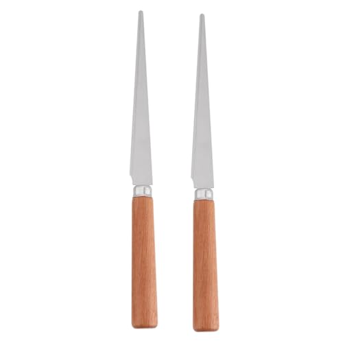 VILLCASE 2 Stücke Teiliges Tonmodelliermesser mit Holzgriff und Edelstahlklinge Langlebiges Fetting für Polymer Clay und Töpferarbeiten Handliches Schneidewerkzeug für Präzises Modellieren VILLCASE 2 Stücke Teiliges Tonmodelliermesser mit Holzgriff und Edelstahlklinge Langlebiges Fetting für Polymer Clay und Töpferarbeiten Handliches Schneidewerkzeug für Präzises Modellieren von VILLCASE