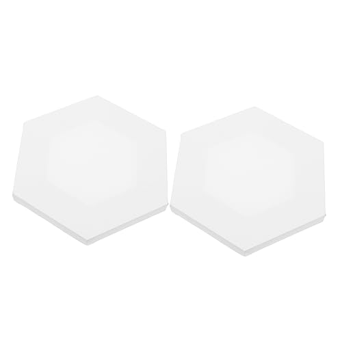 VILLCASE 2 Stücke Teiliges Unregelmäßiges Sechseckiges Malbrett aus Langlebigem Material Weiße Acryl Panel Ölgemälde Board für Studenten und Hobbykünstler Geeignet für Ölfarben und VILLCASE 2 Stücke Teiliges Unregelmäßiges Sechseckiges Malbrett aus Langlebigem Material Weiße Acryl Panel Ölgemälde Board für Studenten und Hobbykünstler Geeignet für Ölfarben und von VILLCASE