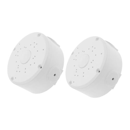 VILLCASE 2 Stücke wasserdichte CCTV Überwachungskamera Wandhalterung mit Kugelförmiger Halterung Mehrloch-montageplatte für Außenbereich Geeignet für Dome Bullet-kameras von VILLCASE