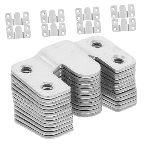 VILLCASE 20 Stück Bilderrahmen Aufhänger Robuste Halterung für Wandmontage Interlocking Design für Spiegel und Fotoanwendungen von VILLCASE