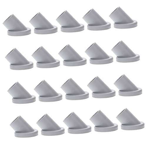 VILLCASE 20 Stück Für Stuhlfüße Kippbare Möbel Anti Rutsch Kappen Stuhlschoner Beinspitzen Pads Bodenschutz Barhocker Zubehör Gummi Stab Tischabdeckungen Outdoor Hocker PVC von VILLCASE