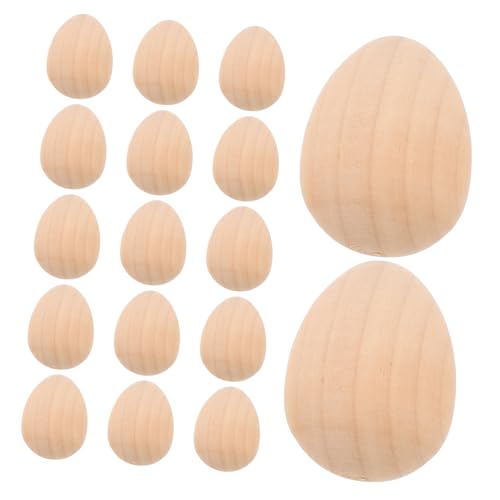 VILLCASE 20stücke Holz-eier Für Ostern Unbehandelte Mittlere Graffiti-eier Zum Basteln Für Junge Mädchen Zum Bemalen Und Gestalten Von Osterdekorationen VILLCASE 20stücke Holz-eier Für Ostern Unbehandelte Mittlere Graffiti-eier Zum Basteln Für Junge Mädchen Zum Bemalen Und Gestalten Von Osterdekorationen von VILLCASE