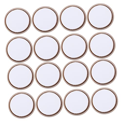 VILLCASE 20 Stück Skid-Pads Möbelbeinschutz Möbelgleiter Filzpolster Für Möbel Stuhl Bordbodenschützer Kleine Möbelpads Möbelauflagen Teppichschieber Plastik Light Grey von VILLCASE