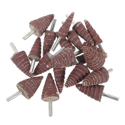 VILLCASE 20 Stück Teiliges Konische Schleifblätter mit Griff Abrasive Schleifköpfe für Bohrmaschine Vielseitig Einsetzbar zum Schleifen und Polieren von Einfache Montage Effiziente VILLCASE 20 Stück Teiliges Konische Schleifblätter mit Griff Abrasive Schleifköpfe für Bohrmaschine Vielseitig Einsetzbar zum Schleifen und Polieren von Einfache Montage Effiziente von VILLCASE